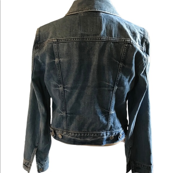 Levi’s Jean Jacket Cropped Size Medium - Picture 2 of 7